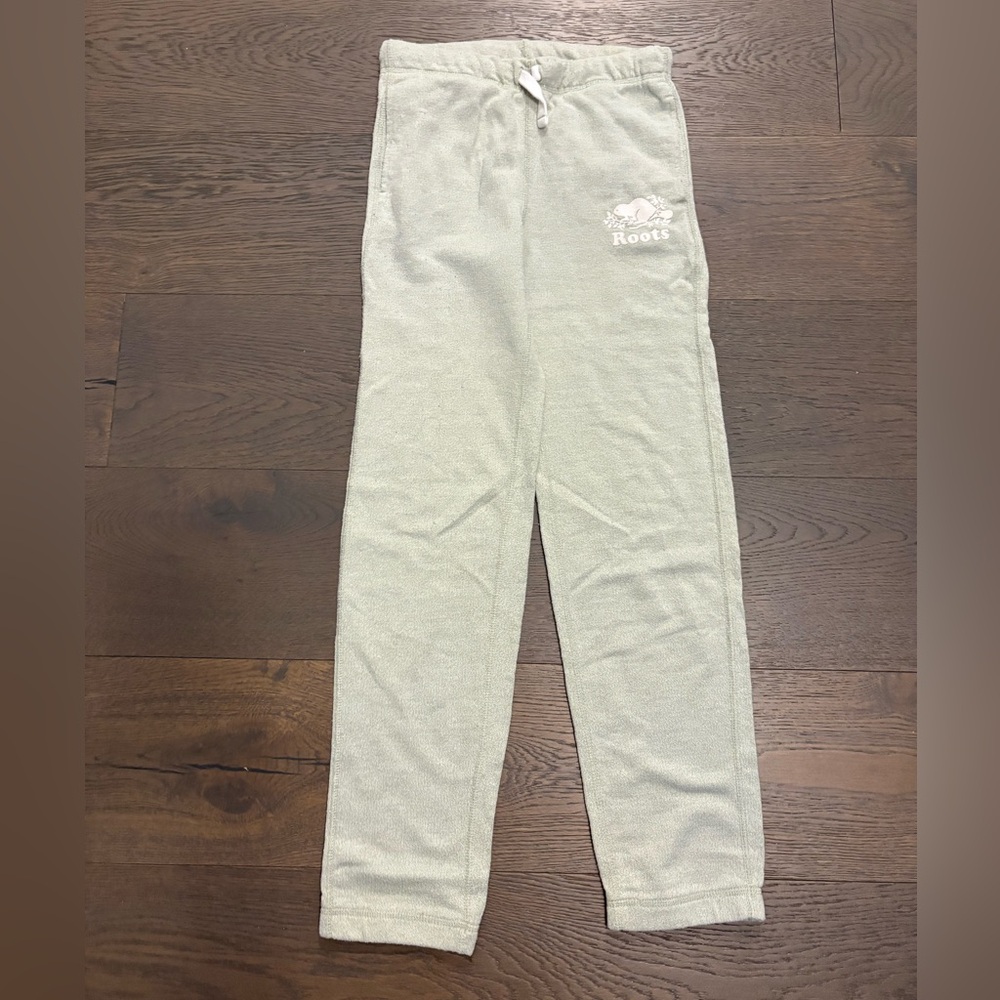Roots pale green girls joggers sz 12 good condition ret $89
